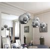 Toolight - Závesná lampa guľa 20cm LE03-1, chrómová, OSW-00705
