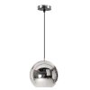 Toolight - Závesná lampa guľa 20cm LE03-1, chrómová, OSW-00705