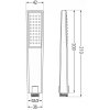 Mexen Uno, podomietkový sprchový set DR72, chrómová, 71435DR72-00