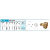 Novaservis, Hadičník, vnitřní závit 1/2"x10mm, FT233/1510
