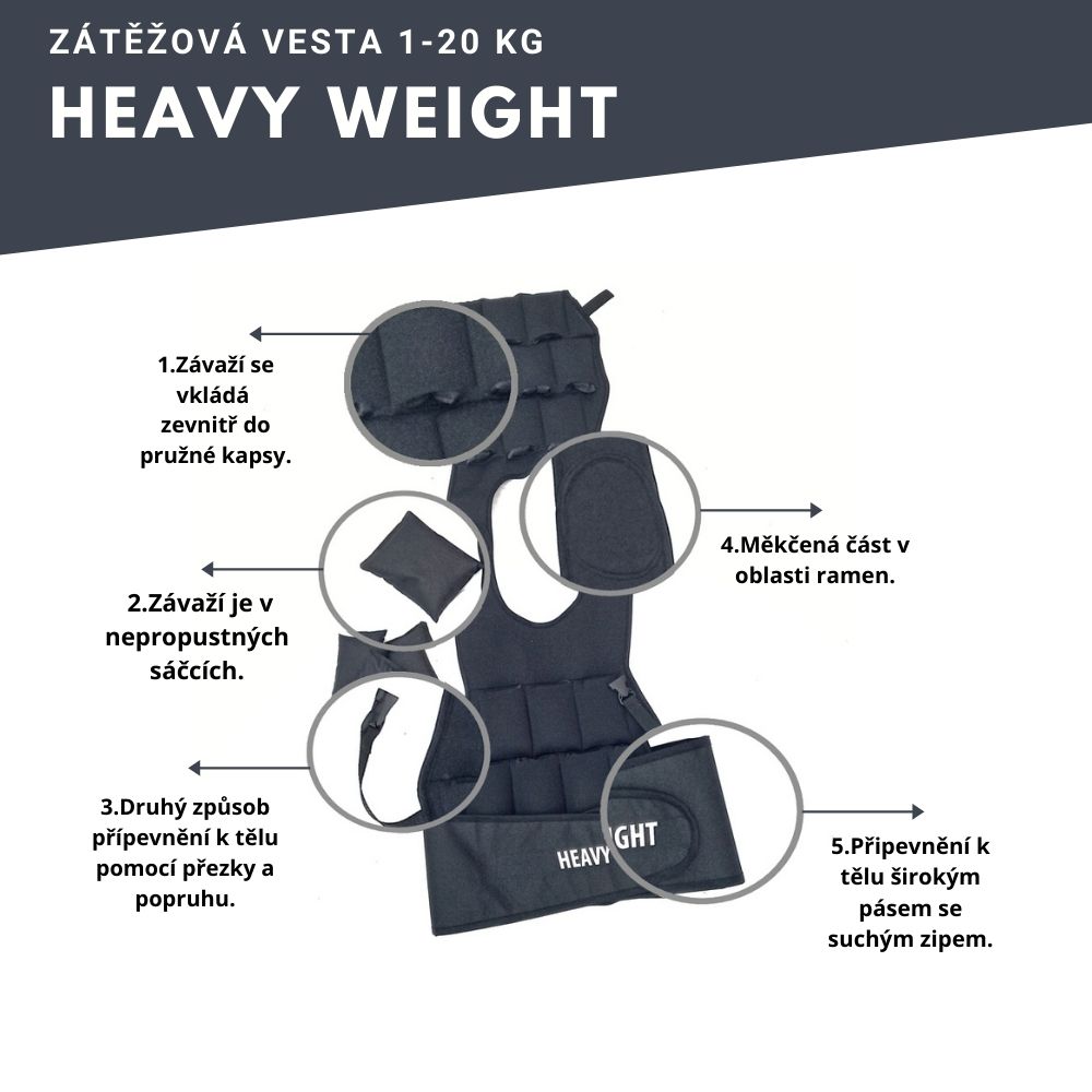 Proč zátěžová vesta Heavy Weight?