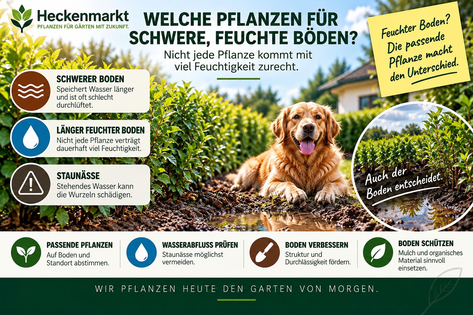 17. Welche Pflanzen eignen sich für schwere und feuchtere Böden?
