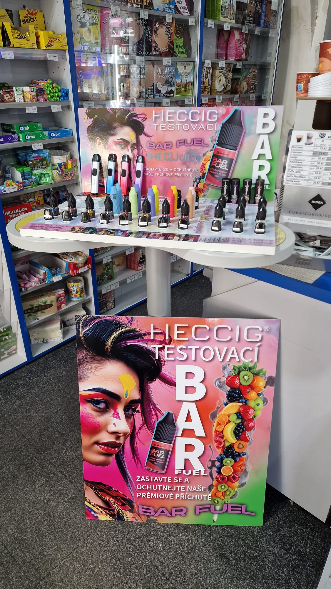 Testovací bar v Hodně dobré trafice - České Budějovice