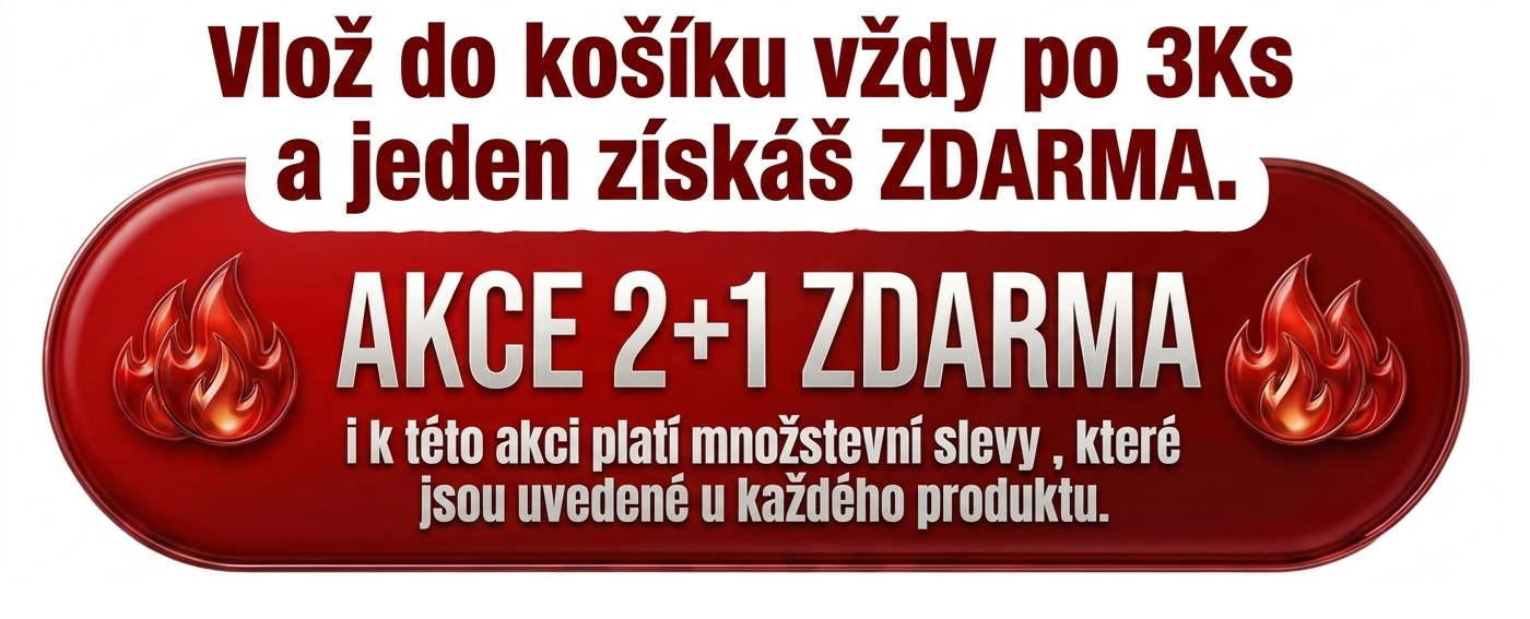 Vlož 3 Ks do košíku a získáš 1 Ks ZDARMA