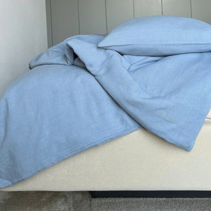 lněné povlečení modré 1