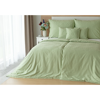 Matějovský povlečení Sofie Light green Bambusový damašek
