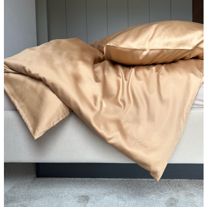 Povlečení bavlněný satén Laila cinnamon