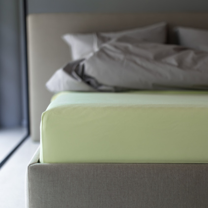 prostěradlo jersey lycra premium světle zelené