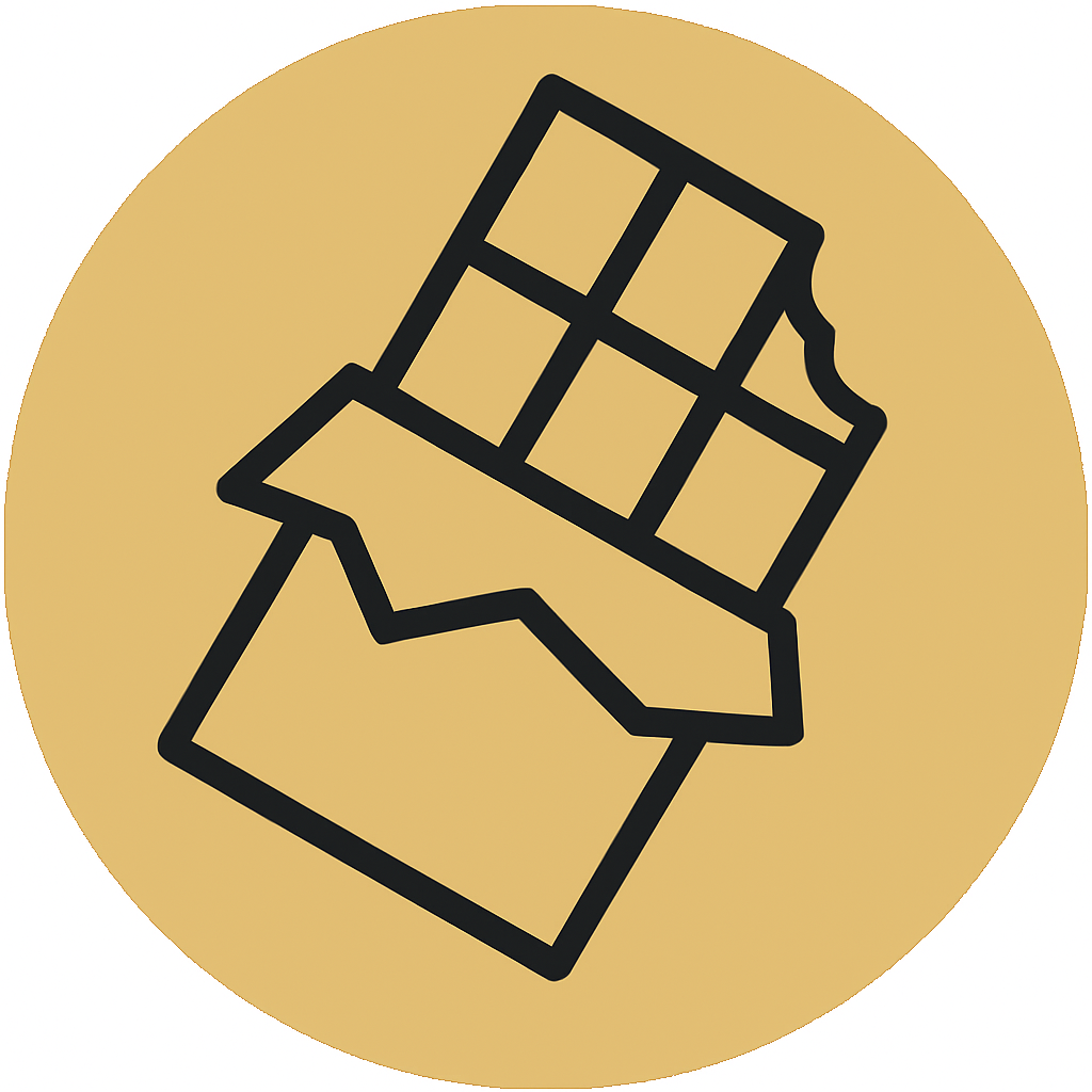 Dezerty, čokolády a sladké dárky.