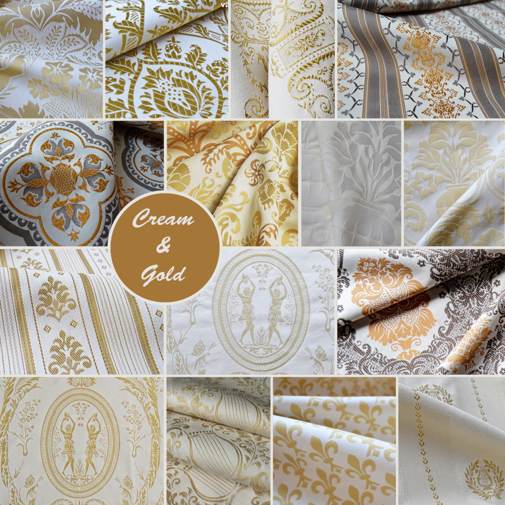 Magical shades of gold and cream in the Cream & Gold collection