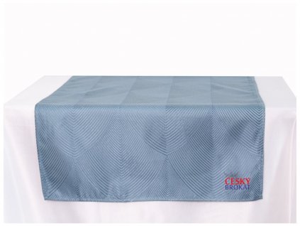 Tablecloth brocade 40x140 GOTHIC ARCH blue