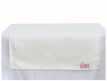 Tablecloth brocade 40x140 GOTHIC ARCH cream