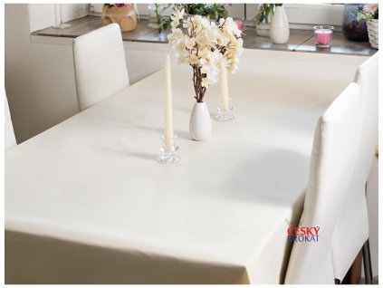 Ospen tablecloth smooth cream