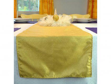 Tablecloth PES 40x140 SMOOTH gold