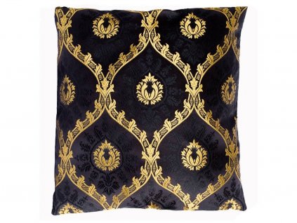 Pillow case brocade 50x50 POMEGRANATE black/gold