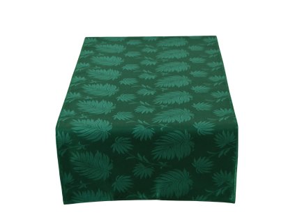 Tablecloth Odaska 40x140 PAPYRUS PLANT emerald