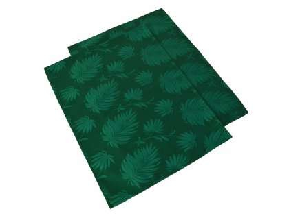 Tablecloth Odaska place setting 30x40 set 2 pcs PAPYRUS PLANT emerald