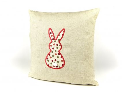 Pillow case 40x40 embroidery Easter BUNNY