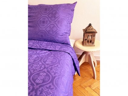 Bedding set CO damask Onetas 70x90+140x200 DARA purple