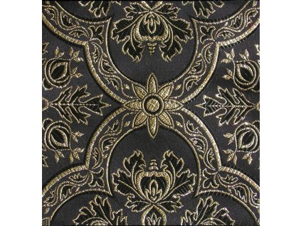 Historical brocade 160 51017 Cloverleaf black