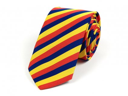 51402182 kravata trikolora rumunsko cervena zluta modra