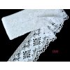 Bobbin lace 100% cotton 100mm white