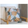 Pillow case brocade 50x50 MONSTERA ivory