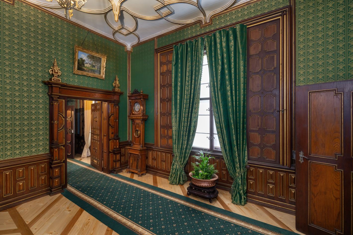 Luxusní brokátové repliky na zámku Hrádek u Nechanic