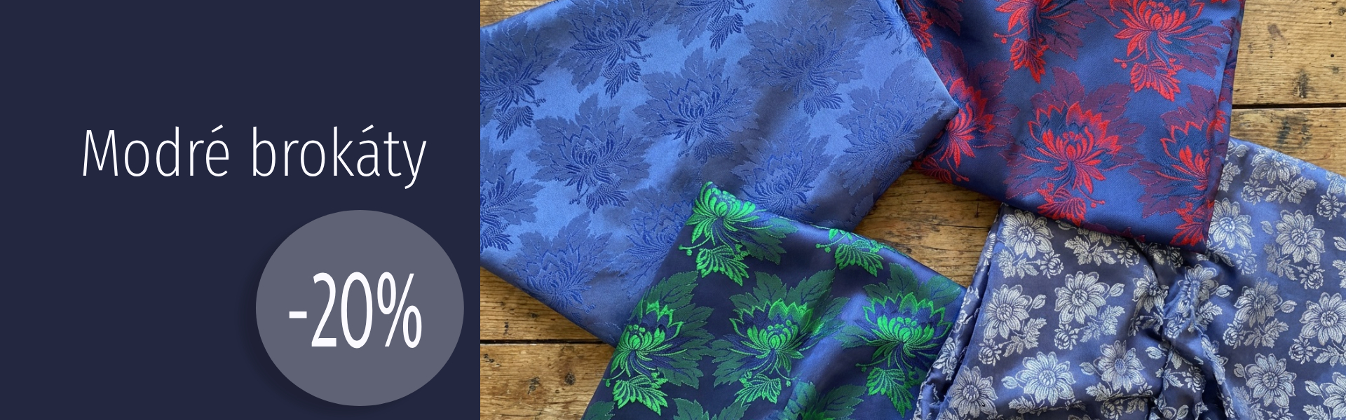 Slevy krojové brokáty
