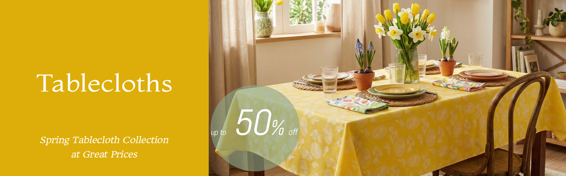 Spring tablecloths