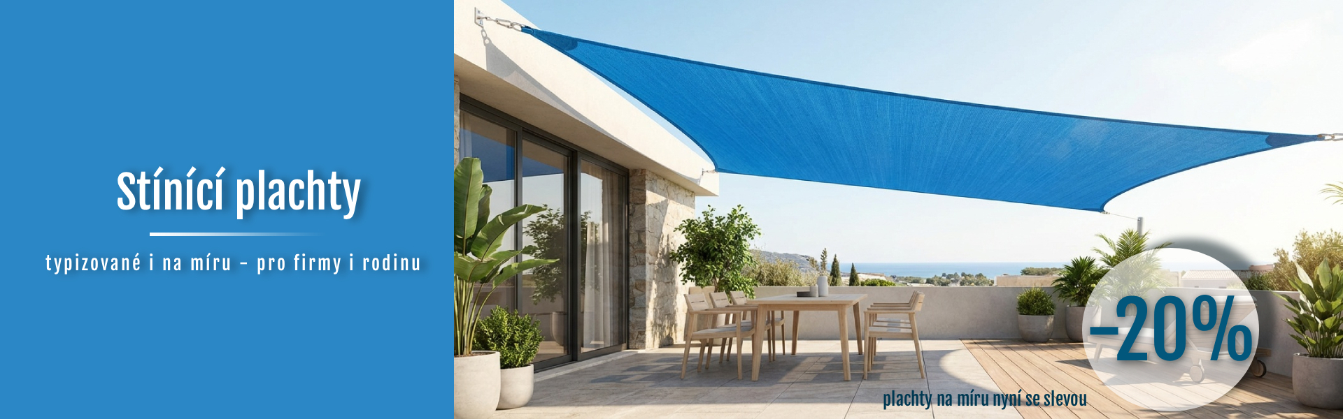 Stínící plachty