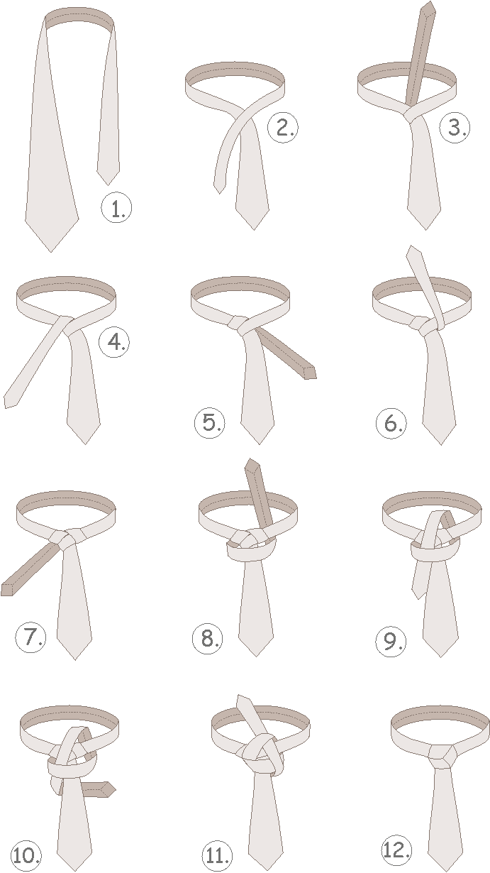 Jak uvázat kravatu - uzel TRINITY - Hedva ČESKÝ BROKÁT