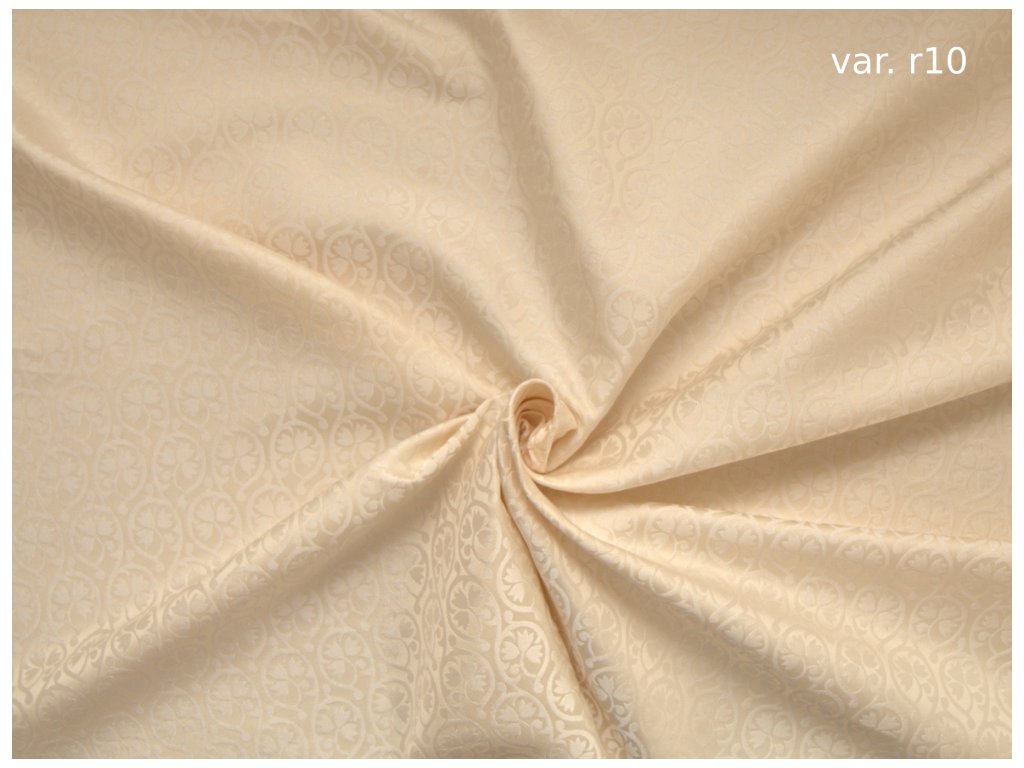 Luxusní brokát 160 50749 TROJLÍSTEK ecru | R10