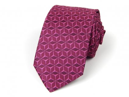 51402030 kravata hvezda fuchsie