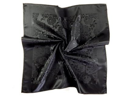 Folklore scarf Ondrin VSh 76x76 ROSE black