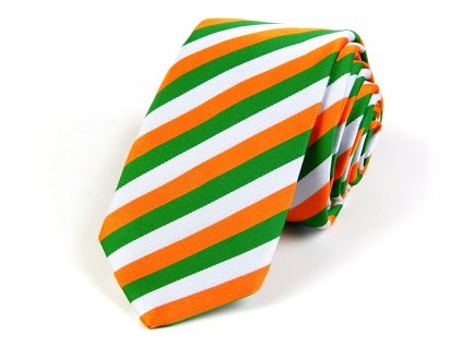 51402180 kravata trikolora bila zelena oranzova