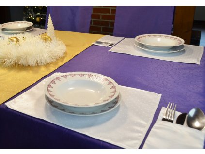 Tablecloth Odaska place setting 30x40 set 2 pcs white dots