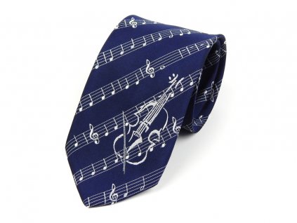 51402395 kravata housle modra 1