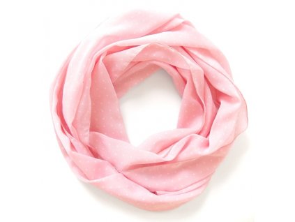 Scarf PESh 30x140 small polka dot print
