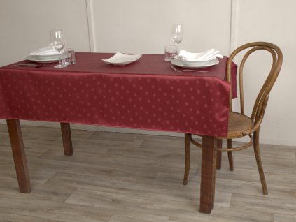 Tablecloth Odaska Maroon Daisy