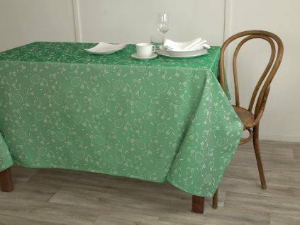 Tablecloth Odaska Snowdrop green