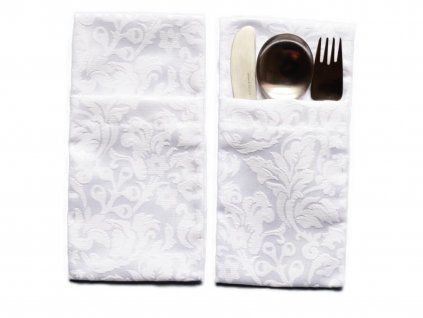 Cutlery pocket Odaska set 2pcs baroque white