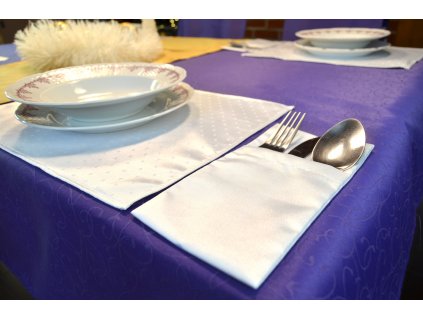 Odaska cutlery pocket set 2pcs smooth white