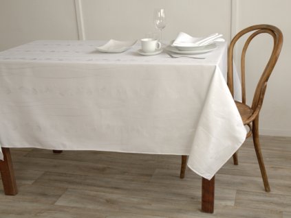 Tablecloth Odaska meadow flowers white