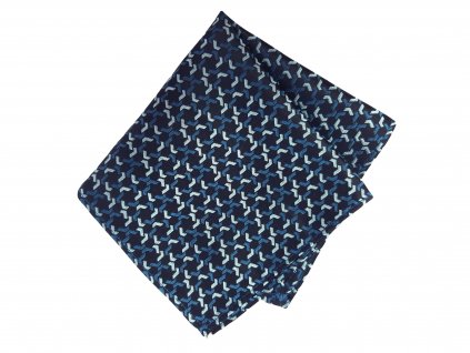 Handkerchief CH 409 hexagon turquoise KRB