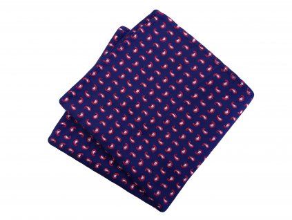 Handkerchief CH 409 Turkish blue/red KRB