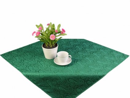Tablecloth Odaska 77x77 CASHMERE PATTERN green