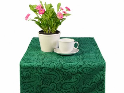 Odaska tablecloth 40x140 CASHMERE PATTERN green