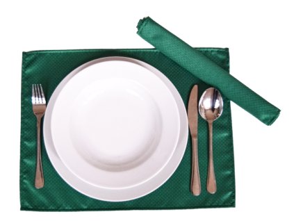 Ubrus Odaska prostírání 30x40 set 2 ks ŽÍHÁNÍ zelená