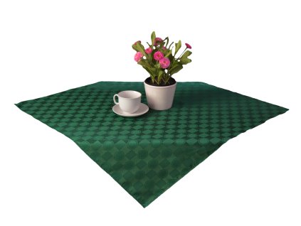 Tablecloth Odaska 77x77 GLOW AND OVAL green